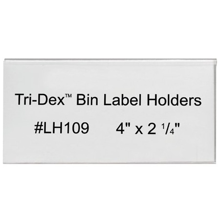 Bsc Preferred 4 x 2-1/4'' Tri-Dex Bin Label Holders, 25PK BUY00025262